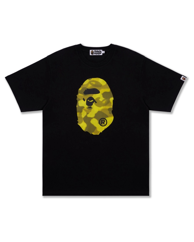 T Shirts Bape Radiation Big Ape Head Noir Homme | FAV-80893972